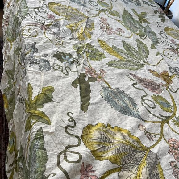 Threshold Duvet Cover Full Queen and 2 Pillow Cases Botanical Floral 100% Cotton - Picture 4 of 13